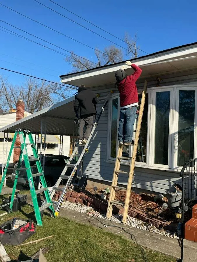 Restoration crew performing exterior repair in Homestead